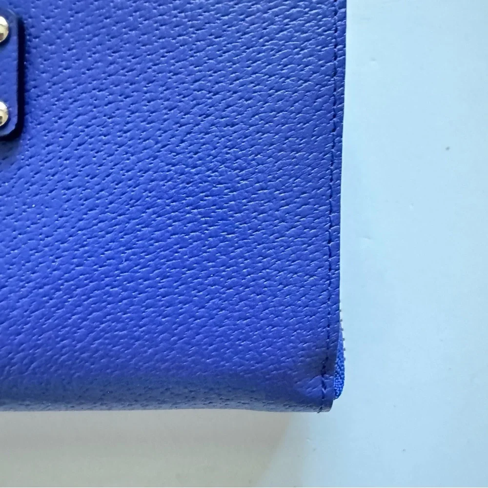 NWT Kate Spade Grand Street Layton Blue Leather Wallet Wristlet - Picture 5 of 7